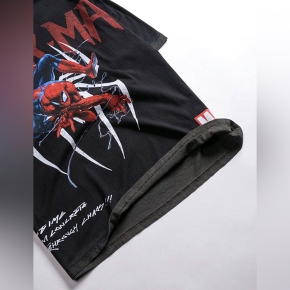 Civil Regime x Marvel “SPIDER-MAN WEBS” 199X OVERSIZED TEE Size M - Picture 4 of 8